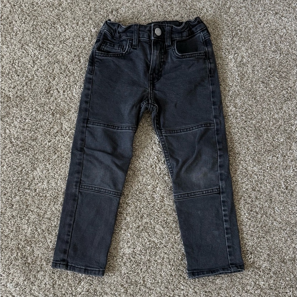 H&M toddler boy dark charcoal gray jeans size 4T